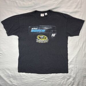 NASCAR Kyle Busch #18 Graphic T-Shirt‎ Chase Sprint Cup 2011 Black Adult XL